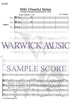 With Cheerful Notes von George Frederic Handel 