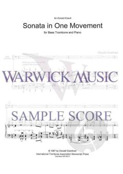 Sonata in One Movement von Donald Grantham 