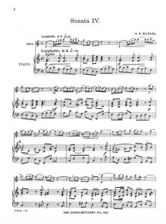 Sonata #4 von Georg Friedrich Händel 