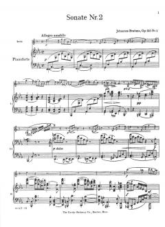 Sonata, Op. 120, No. 2 von Johannes Brahms 