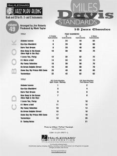 Jazz Play-Along Vol. 49: Miles Davis Standards im Alle Noten Shop kaufen