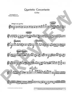 Quartetto Concertante G-Dur von Carl Stamitz 
