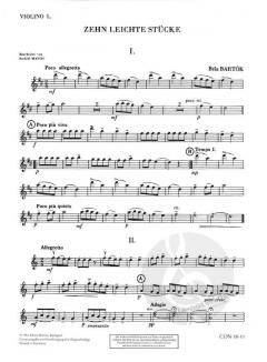 10 leichte Stücke von Béla Bartók 