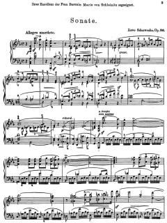 Sonate Es-Dur Nr.2 von Franz Xaver Scharwenka 