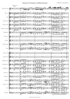Konzert für Trompete und Blasorchester von Tomaso Albinoni (Download) 