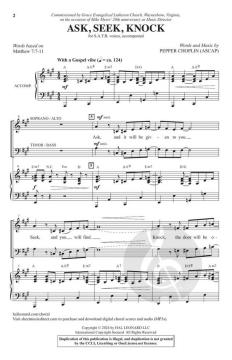 Ask, Seek, Knock von Pepper Choplin (Download) 