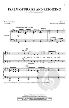 Psalm of Praise and Rejoicing von John Purifoy (Download) 