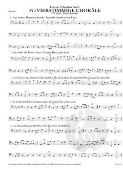 371 vierstimmige Choräle von Johann Sebastian Bach 
