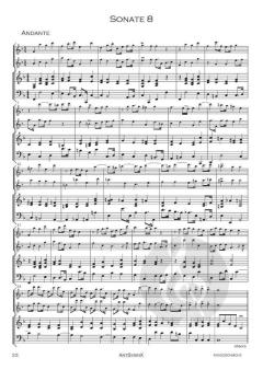 12 Sonaten Band 2: Sonaten 5-8 von Giuseppe Sammartini 