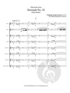 Selections from Serenade No. 10 "Gran Partita" von Wolfgang Amadeus Mozart 