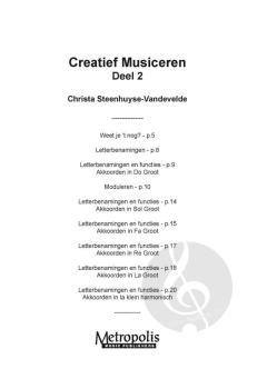 Creatief Musiceren voor pianisten 2 von Christa Steenhuyse-Vandevelde 