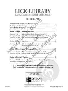 Lick Library - Tenor Sax von Peter Blair (Download) 