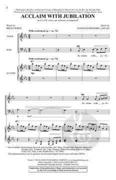 Acclaim with Jubilation von David Schwoebel (Download) 