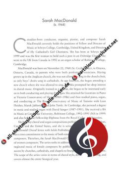 Choral Repertoire by Women Composers 