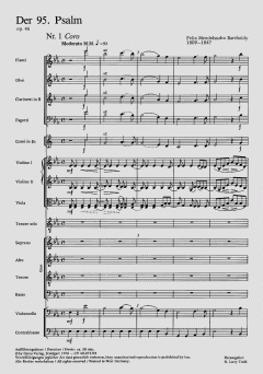 Der 95. Psalm op. 46 von Felix Mendelssohn Bartholdy 