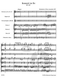 Konzert Nr. 3 Es-Dur KV 447 von Wolfgang Amadeus Mozart 