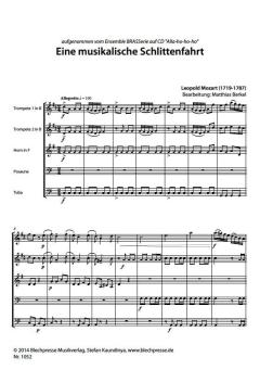 Eine musikalische Schlittenfahrt von Leopold Mozart 