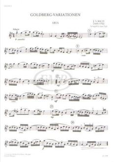 Goldberg-Variationen BWV 988 von Johann Sebastian Bach 