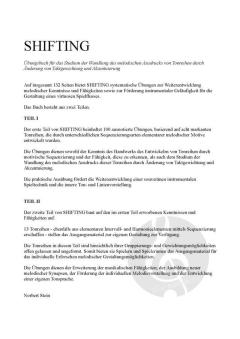 Shifting von Norbert Stein (Download) 