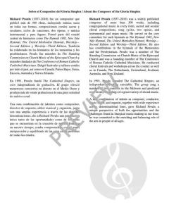 Missa Simplex en Español von Richard Proulx 