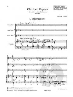 Clarinet Capers von Colin Evans für 1-3 Klarinetten und Klavier (Gitarre) im Alle Noten Shop kaufen