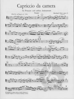 Capriccio da Camera op. 35 von Bernhard Krol für Posaune und 7 Instrumente im Alle Noten Shop kaufen