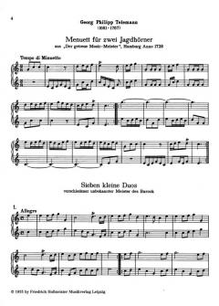 Waldhorn-Duette verschiedener Meister des 18. und 19. Jahrhunderts von Georg Philipp Telemann für Horn Duett