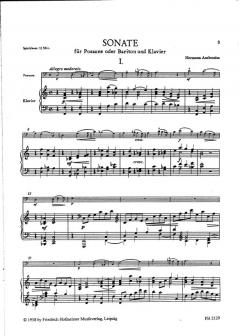 Sonate von Hermann Ambrosius 