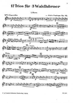 12 Trios, op. 10 von Albin Frehse 