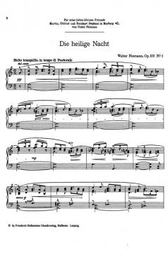 Eine kleine Weihnachtsmusik op. 105 von Walter Niemann 