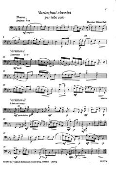 Variazioni classici von Theodor Hlouschek 
