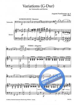 Variations G-Dur, op. 4 von August-Joseph Franchomme 