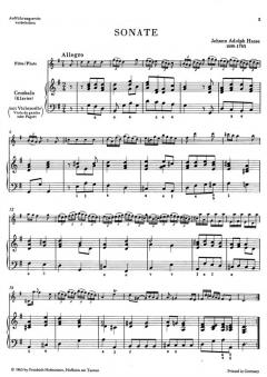 Sonate G-Dur von Johann Adolf Hasse 