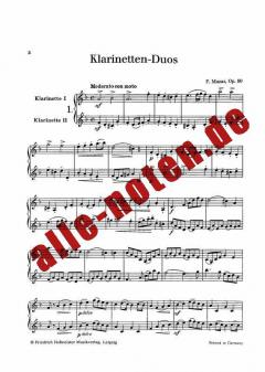 Klarinettenduos 2 im Alle Noten Shop kaufen online kaufen
