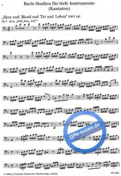 Bach-Studien für tiefe Instrumente Heft 4 