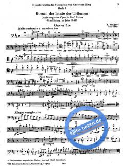 Orchesterstudien für Violoncello Heft 9 von Richard Wagner im Alle Noten Shop kaufen