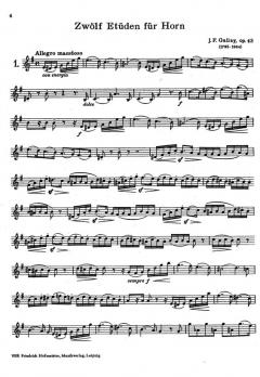 12 Etüden für Horn von Jacques Francois Gallay im Alle Noten Shop kaufen