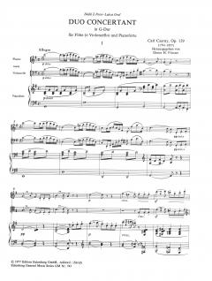 Duo concertant G-dur op. 129 von Carl Czerny für Flöte (Violoncello) und Klavier im Alle Noten Shop kaufen