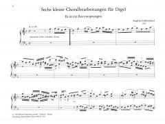 6 kleine Choralbearbeitungen von S. Hildenbrand 