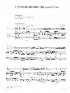 2 Sonaten von Giovani Viviani für Trompete und Bc. (Orgel, Cembalo, Klavier) im Alle Noten Shop kaufen