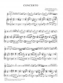 Concerto à cinque d-moll op. 5/7 von Tomaso Giovanni Albinoni 
