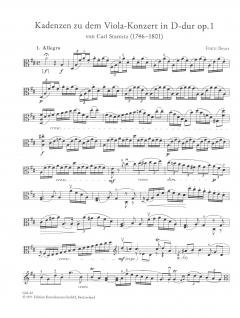 Kadenzen zu Viola-Konzerten von Hoffmeister, Stamitz u. Zelter von Franz Beyer im Alle Noten Shop kaufen