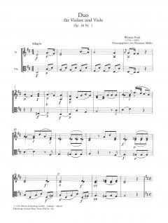 Duo D-Dur op. 18/1 von Vaclav Pichl für Violine und Viola im Alle Noten Shop kaufen