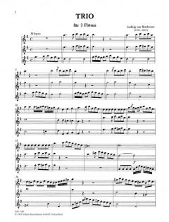 Trio für 3 Flöten von Ludwig van Beethoven im Alle Noten Shop kaufen