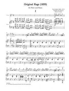 6 Ragtimes Heft 1 von Scott Joplin für Klarinette oder Flöte und Klavier im Alle Noten Shop kaufen