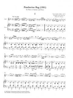 6 Ragtimes Heft 3 von Scott Joplin für Klarinette oder Flöte und Klavier im Alle Noten Shop kaufen