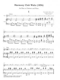 Vier Walzer für Klarinette in B oder Flöte von Scott Joplin im Alle Noten Shop kaufen