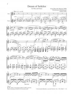 Dream of Seikilos von Istvan Horvath-Thomas für Flöte und Gitarre im Alle Noten Shop kaufen