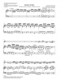 Konzert in D-Dur nach BWV 1053, BWV 49, BWV 169 von Johann Sebastian Bach für Oboe d'amore, Streichorchester und Bc. im Alle Noten Shop kaufen