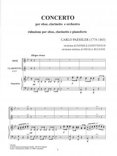 Concerto für Oboe, Klarinette und Streicher 